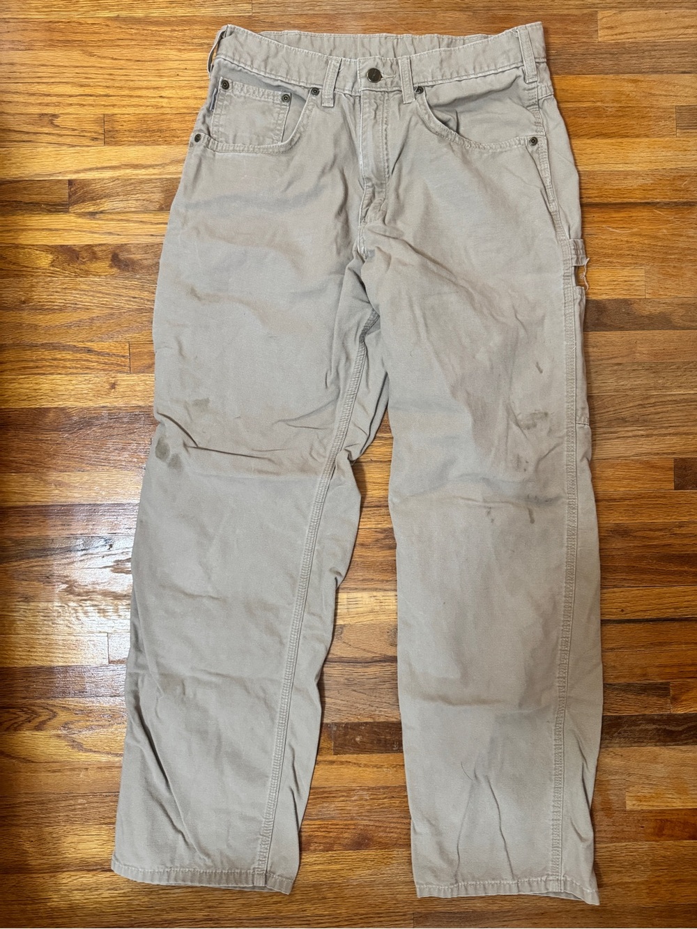 Carhartt Men's Cargo Work Pants — Light Khaki 32x32